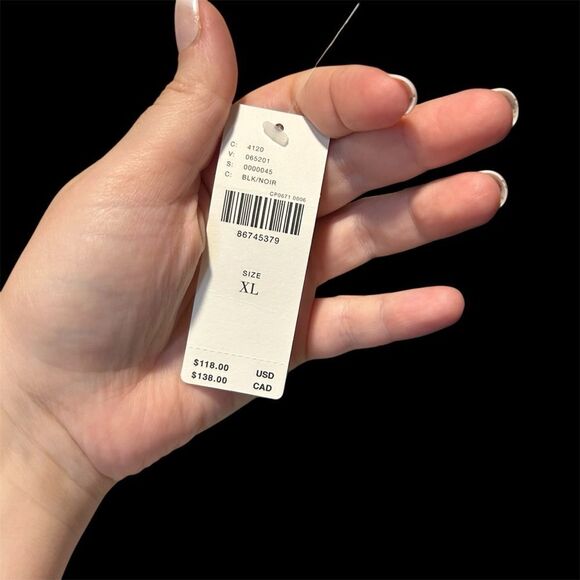 Anthropologie NWT Sheer Black Midi Skirt XL - Picture 4 of 7